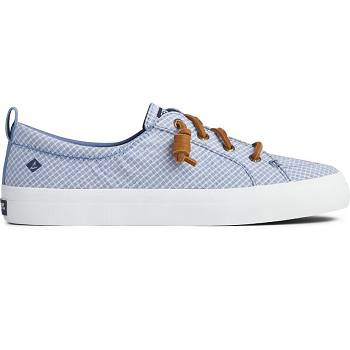 Sperry Crest Vibe Mini Check Modre - Damske Tenisky